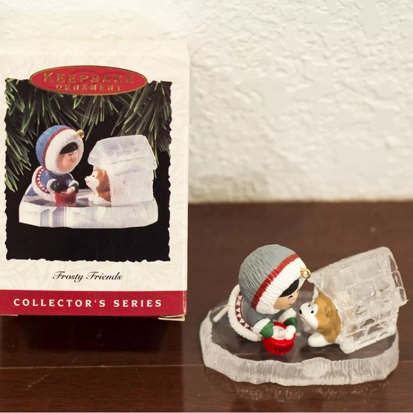 1993 FROSTY FRIENDS HALLMARK CHRISTMAS ORNAMENT NIB - Picture 1 of 2
